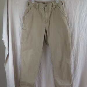 Carhartt B151 Original Dungaree Fit Carpenter Pants SIZE 34 x 31 Tan
